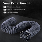 Kit de extracción de humos con ventilador para carcasa de impresora 3D, USB, bajo nivel de ruido, tubo de plástico duradero