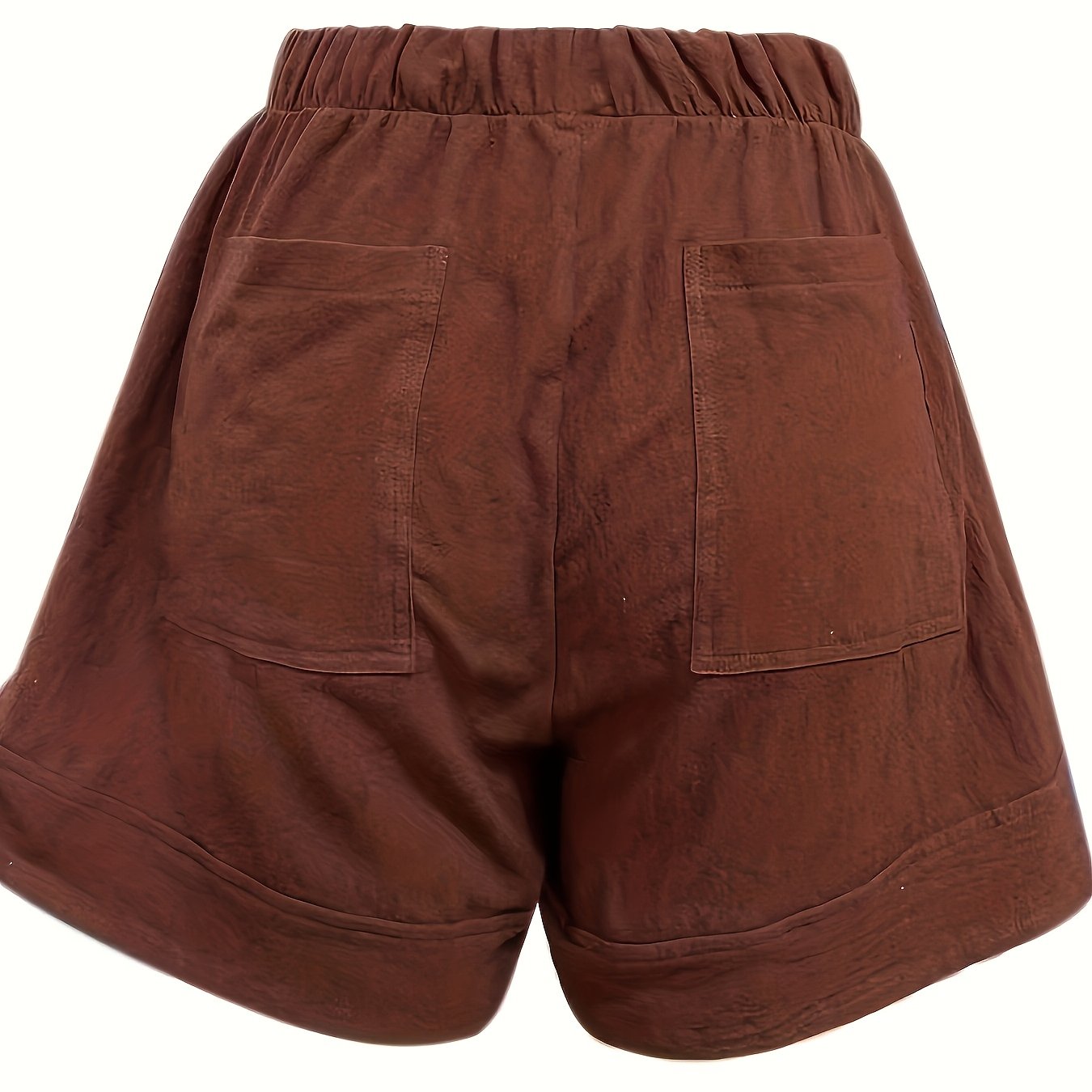 Шорты для женщин больших размеров свободного кроя повседневные из полиэстера с карманами