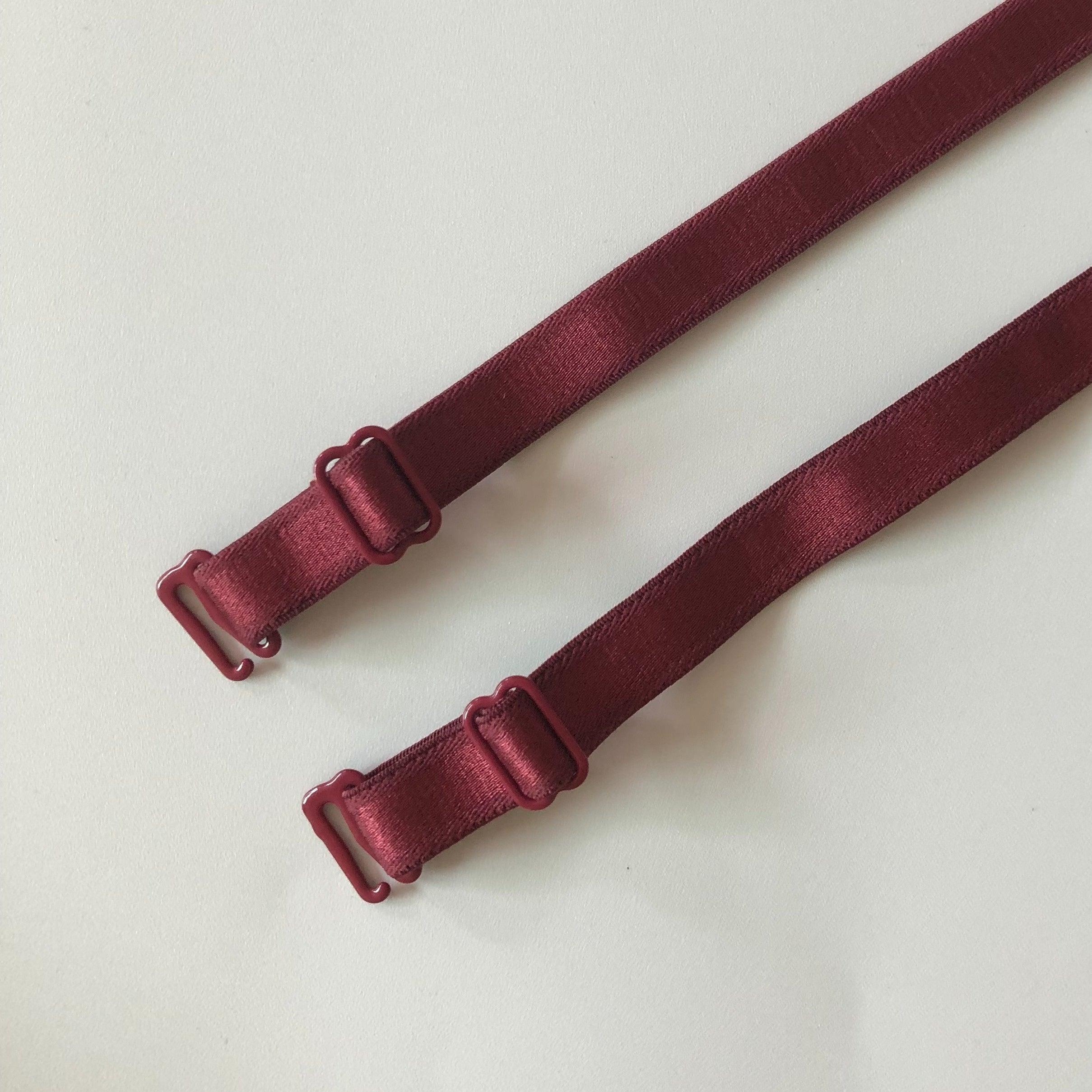 Adjustable Elastic Bra Shoulder Straps for Women's Lingerie Polyester Solid