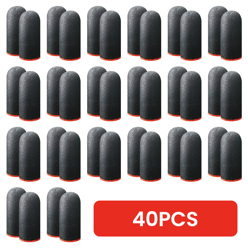 20 Finger Cover Gaming Controller Gloves for PUBG Sweat-Proof Non-Scratch Touch Screen Thumb Sleeves