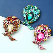 Women's Sparkly Rhinestone Flower Brooch Pin Jewelry Fashion Accessory