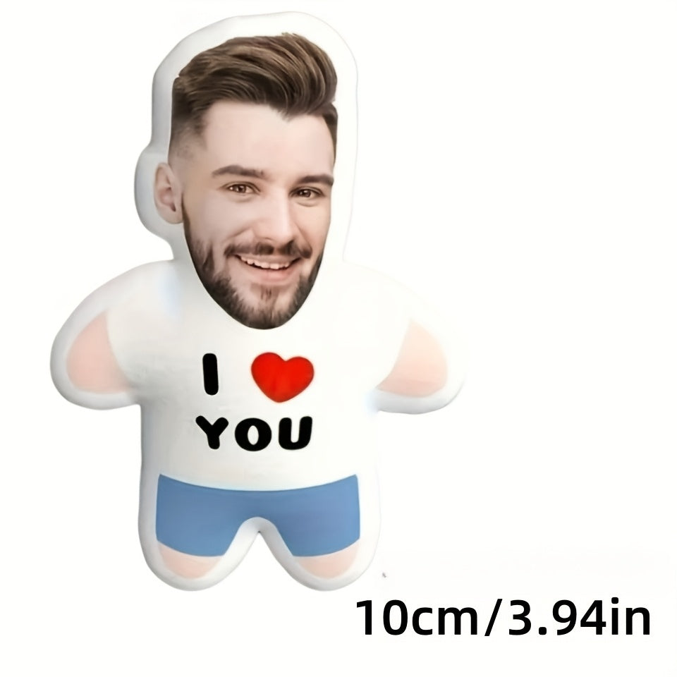 Персонализированная мини-игрушка-кукла с мягкой подушкой "Я тебя люблю" — мягкая и уютная подушка на День святого Валентина, гипоаллергенная