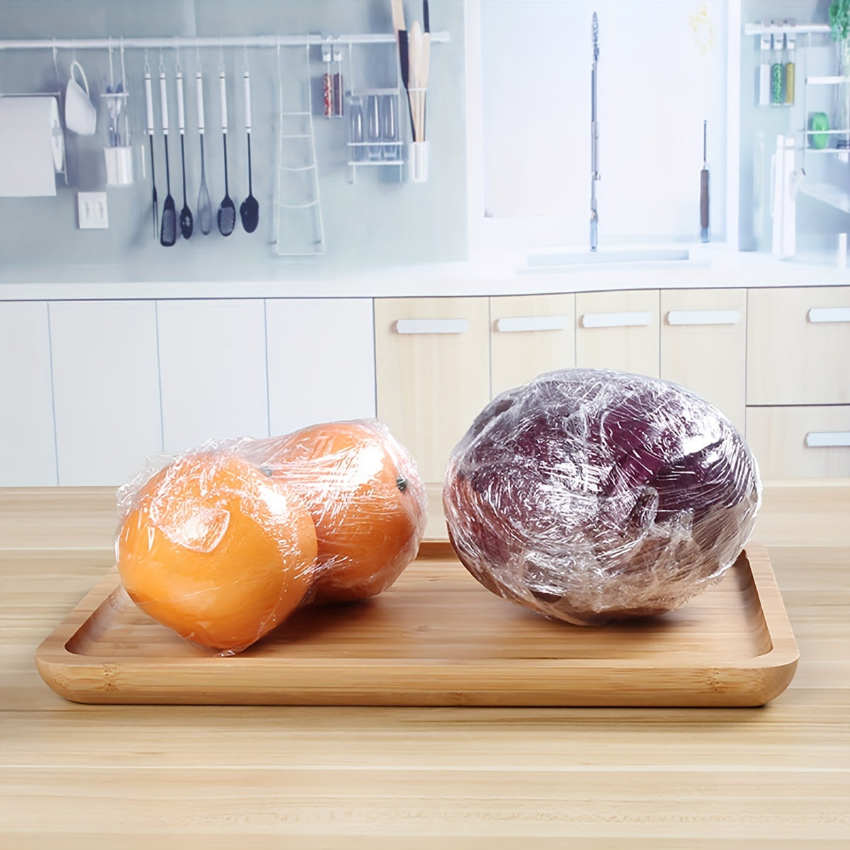 Wheat Straw Cling Film 30x30m Roll Food Grade Wrap for Kitchen and Freshness