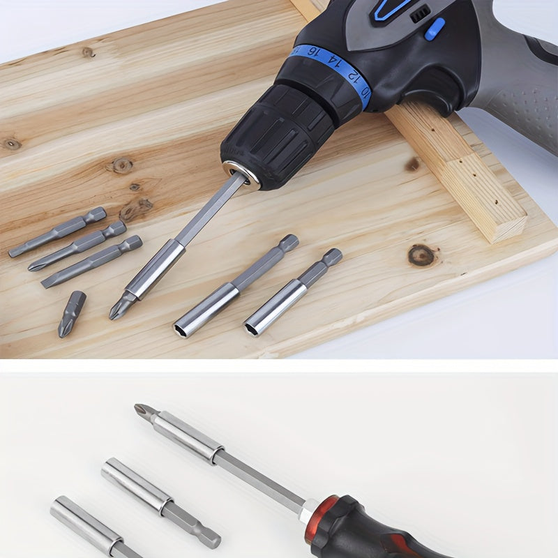 10Pcs Magnetic Extension Socket Drill Bit Holder 1/4 Inch Hex Power Tools