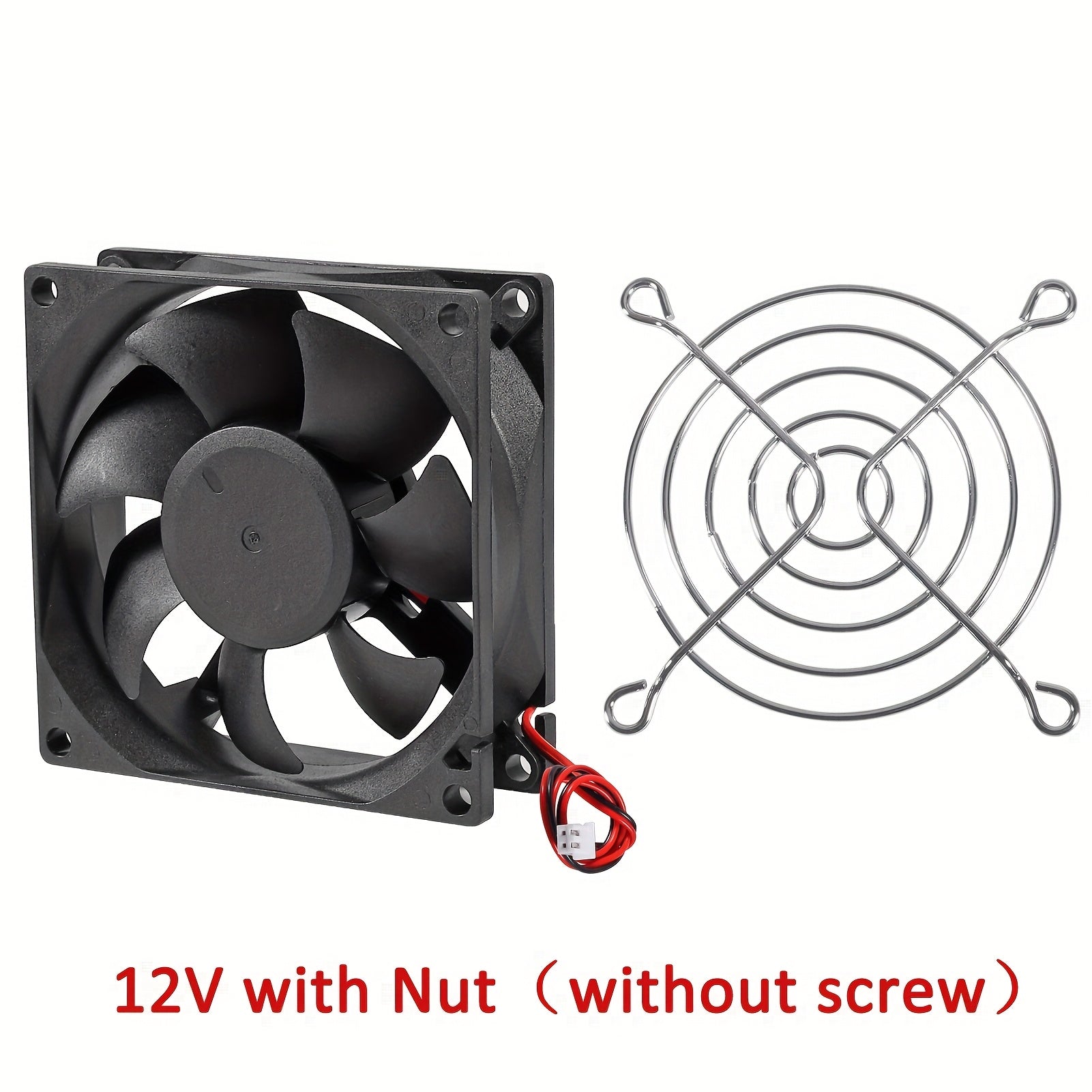 Quiet Brushless Cooling Fan 80x80x25mm USB 2800 RPM Black Copper Heat Sink