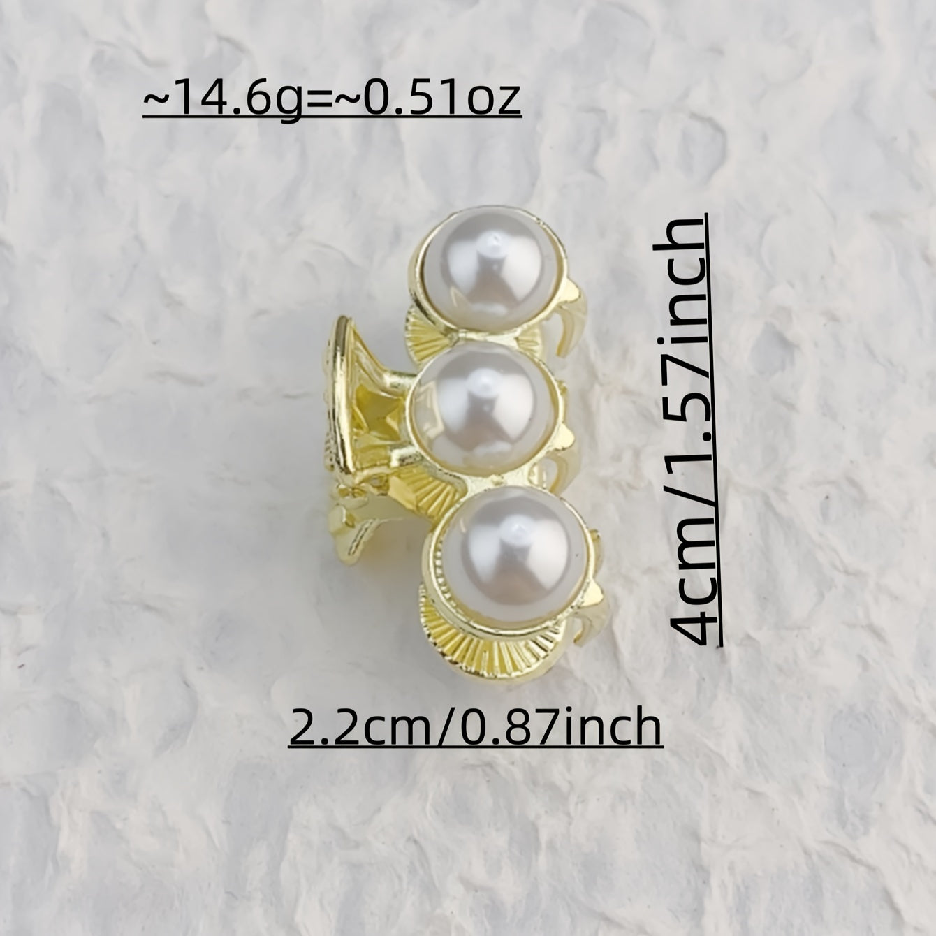 Set of 6 Elegant Mini Hair Clips with Faux Pearls Rhinestones for Women Girls