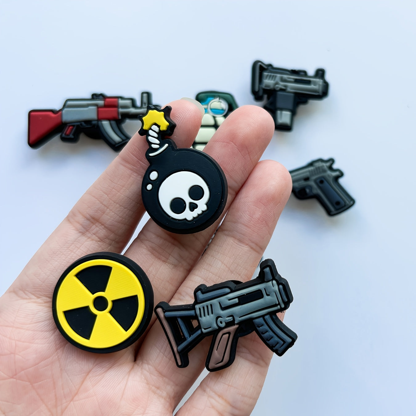 Kids Toy Gun Set 16 Pieces Plastic Play Shooting Accessories