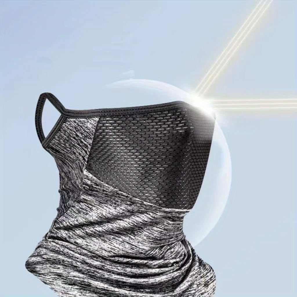 Унисекс дышащая солнцезащитная маска для лица с ушными крючками для езды на велосипеде