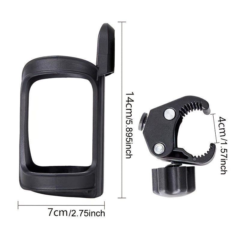 Adjustable 360 Degree Cup Holder for Water Bottles Bike Wheelchair Treadmill