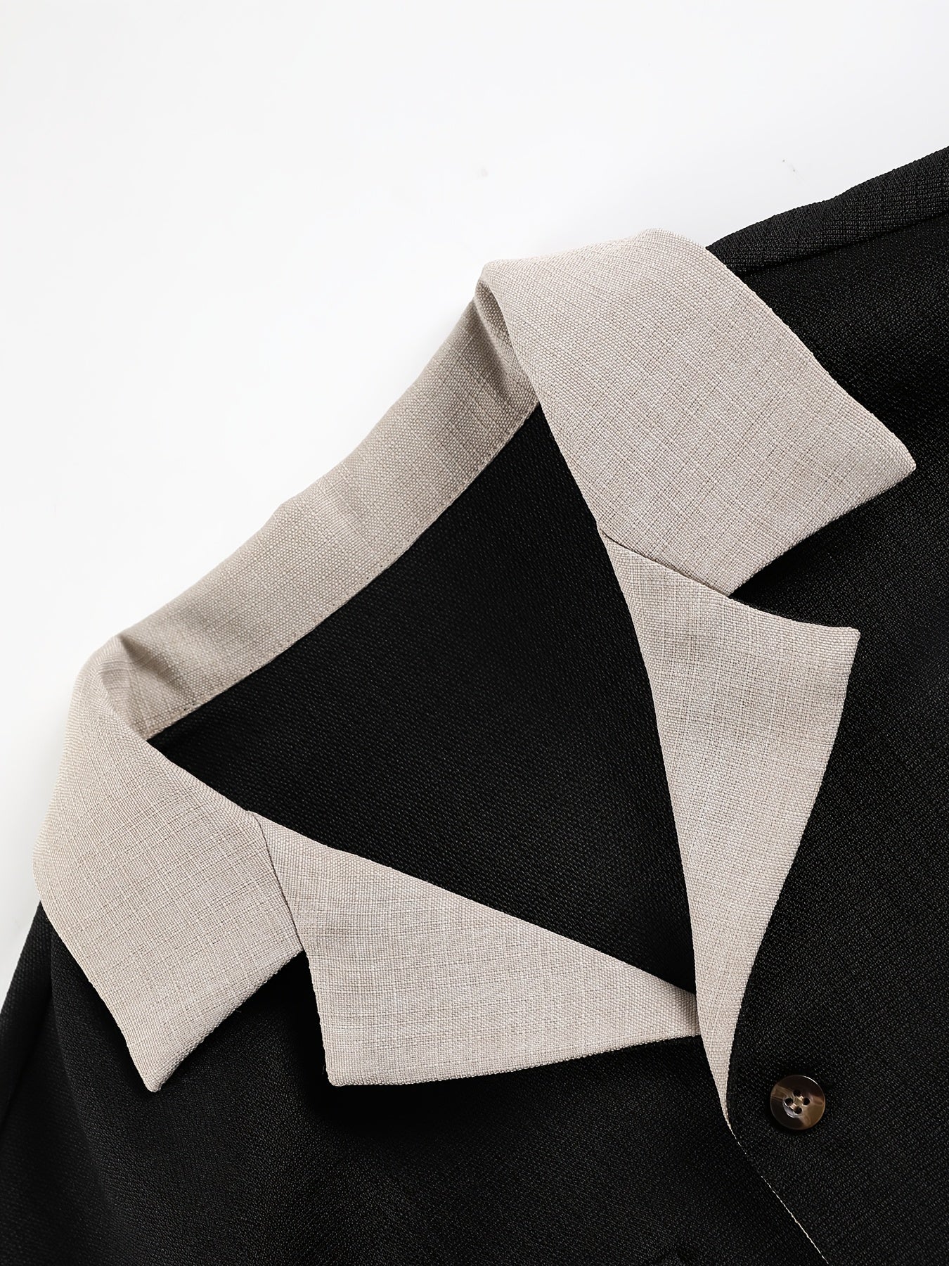 Men's Autumn Winter Long Sleeve Button Shirt and Casual Pants Set Polyester Solid Color Regular Fit