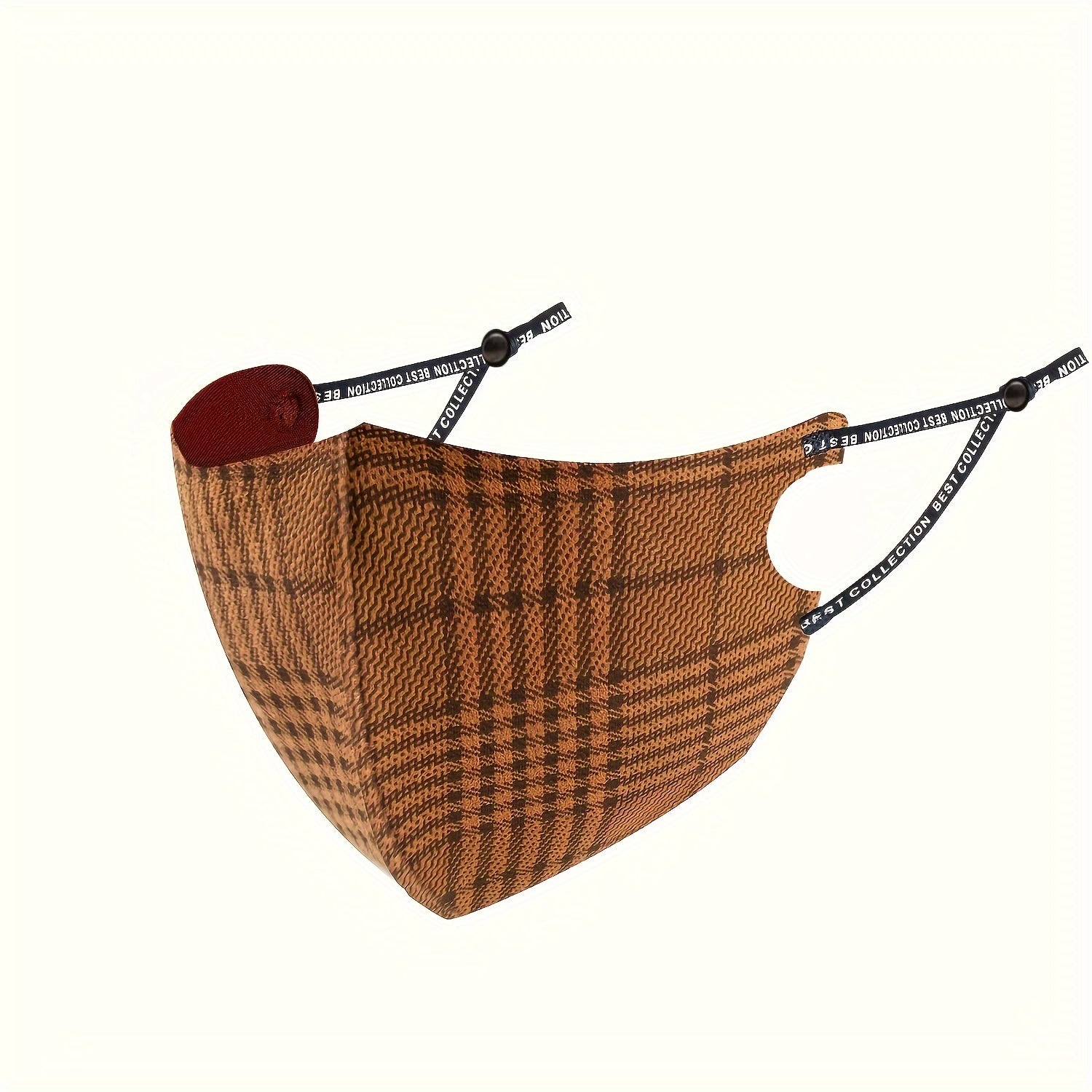 Unisex Reusable Breathable Plaid Face Mask Sun Protection for Outdoors