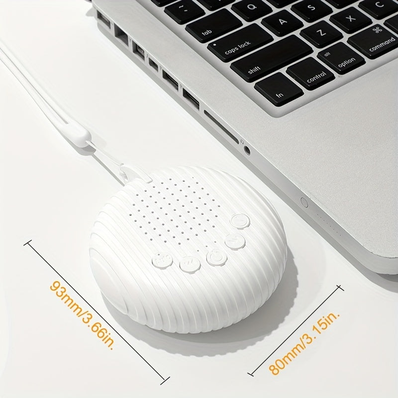 Máquina portátil de ruido blanco con 10 sonidos de la naturaleza, temporizador, batería recargable