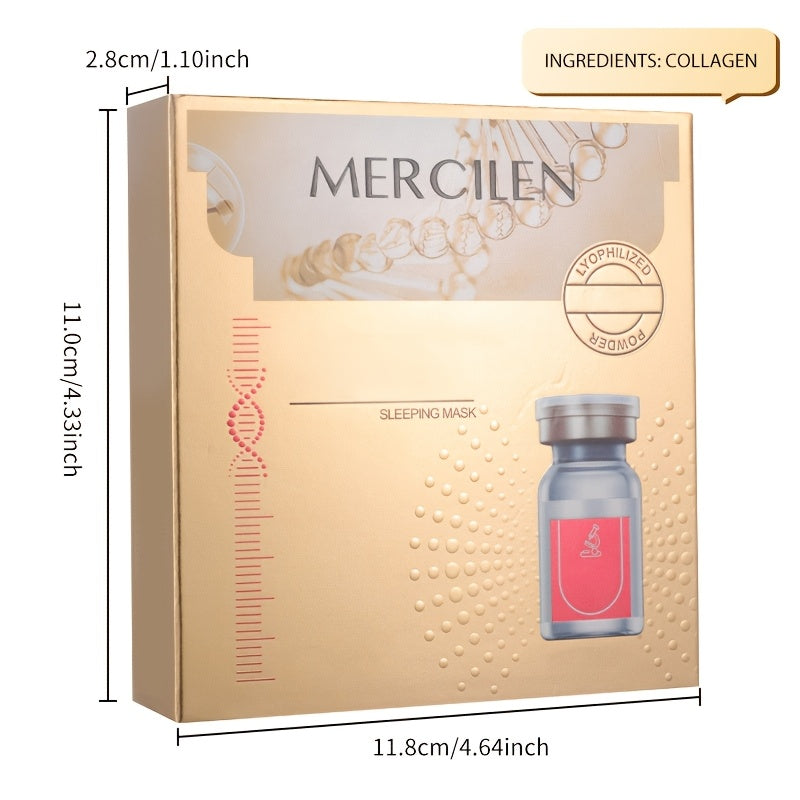 Type 3 Collagen Sleep Mask Gift Set for Firming Hydrating Brightening Skin 20pcs