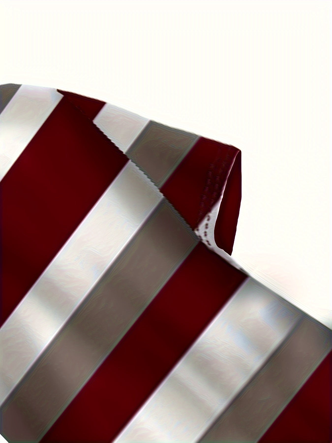 Chiziqli Ko'ylak To'plami Katta O'lchamda, Polyester To'qima, Elastik, Yassi Bo'yin, To'g'ri Oyoq