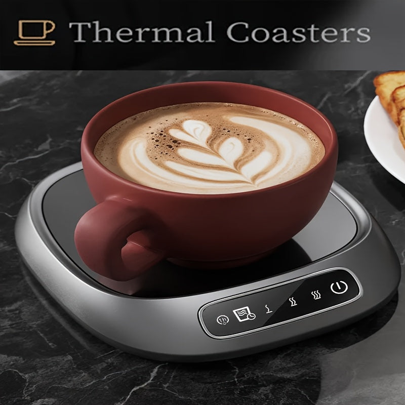 Thermal Coaster ABS Material Drink Warmer 3-Speed Adjustable Temperature