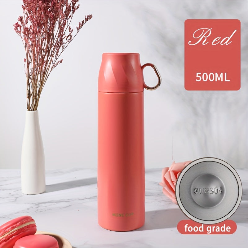 Juego de tazas térmicas de acero inoxidable con aislamiento de doble capa a prueba de fugas para viajes, oficina y escuela