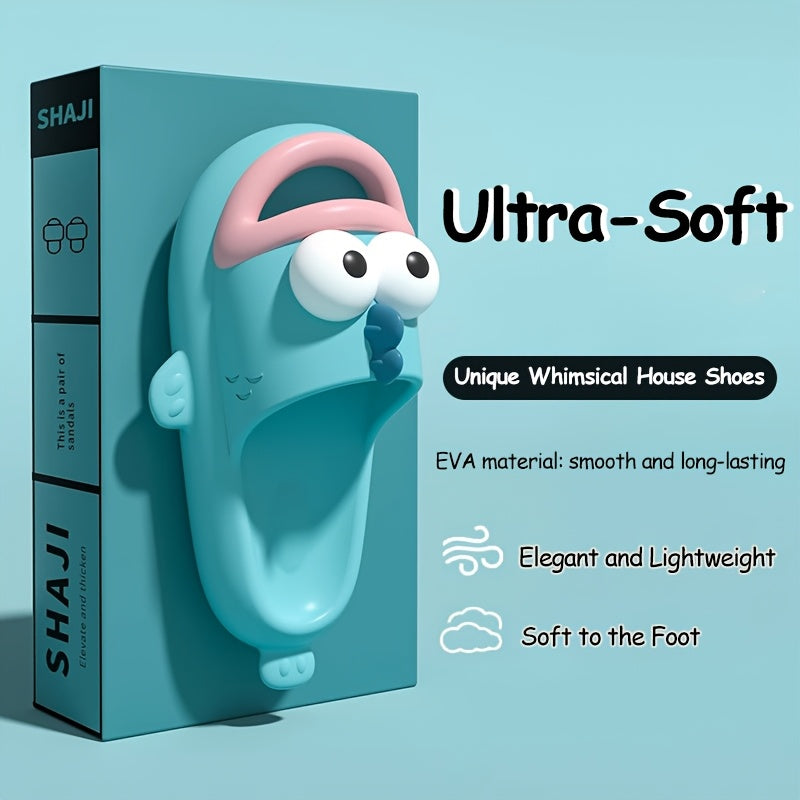 Unisex Cartoon Clownfish Slip-On Slippers Cushioned EVA Indoor Outdoor