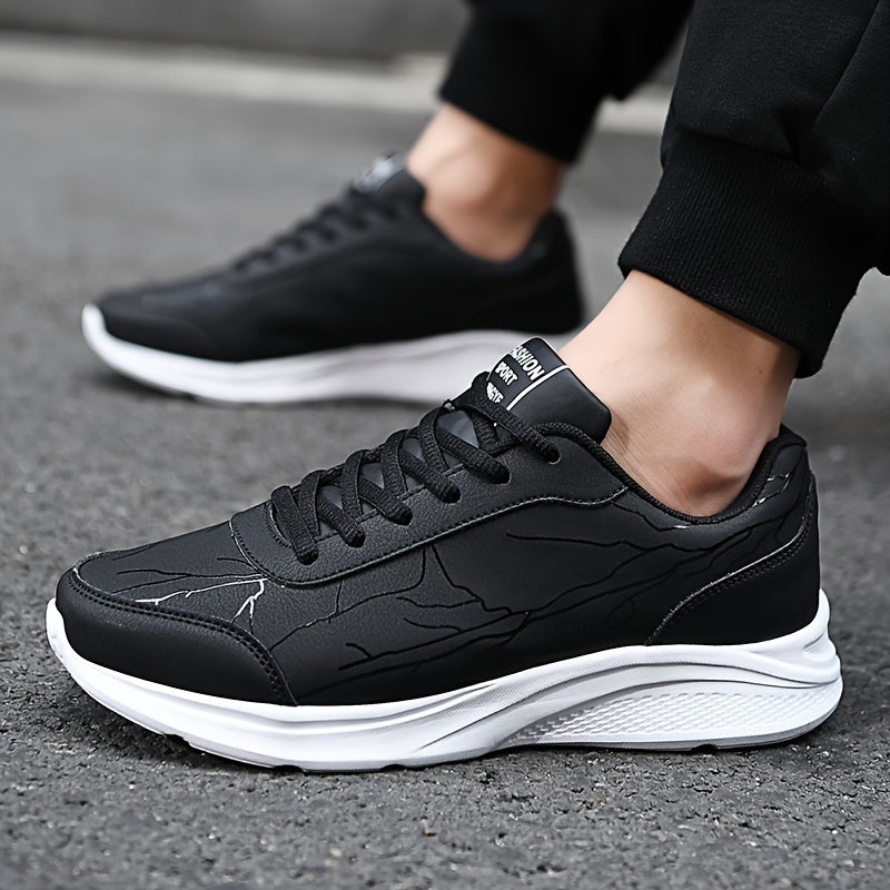 Men's Casual Sports Shoes EVA Sole Cloth Insole Superfine Fiber Upper Solid Color for Sports