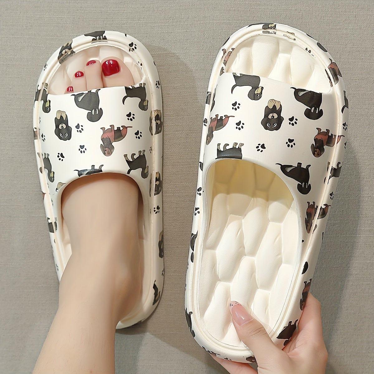 Women's Plus Size Summer Slides EVA Lightweight Comfortable Indoor Outdoor Beach Slippers