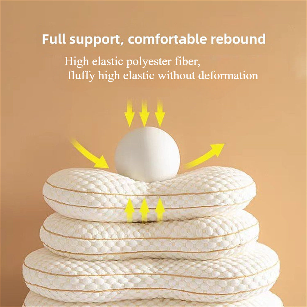 Almohada ergonómica de cuello de punto mariposa para dormir y soporte posparto