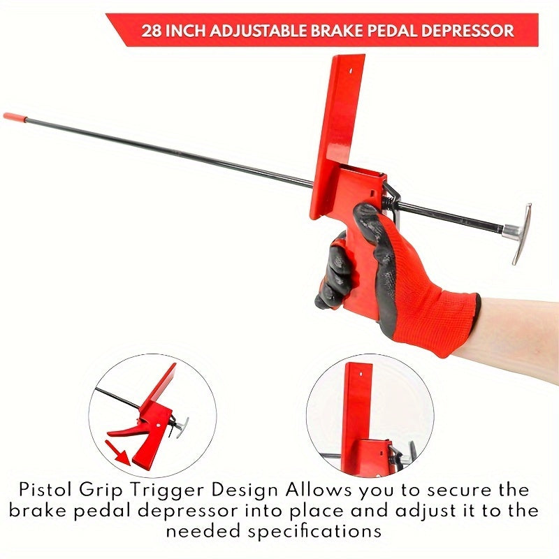 Adjustable Brake and Accelerator Pedal Depressor Tool for Cars and Trucks
