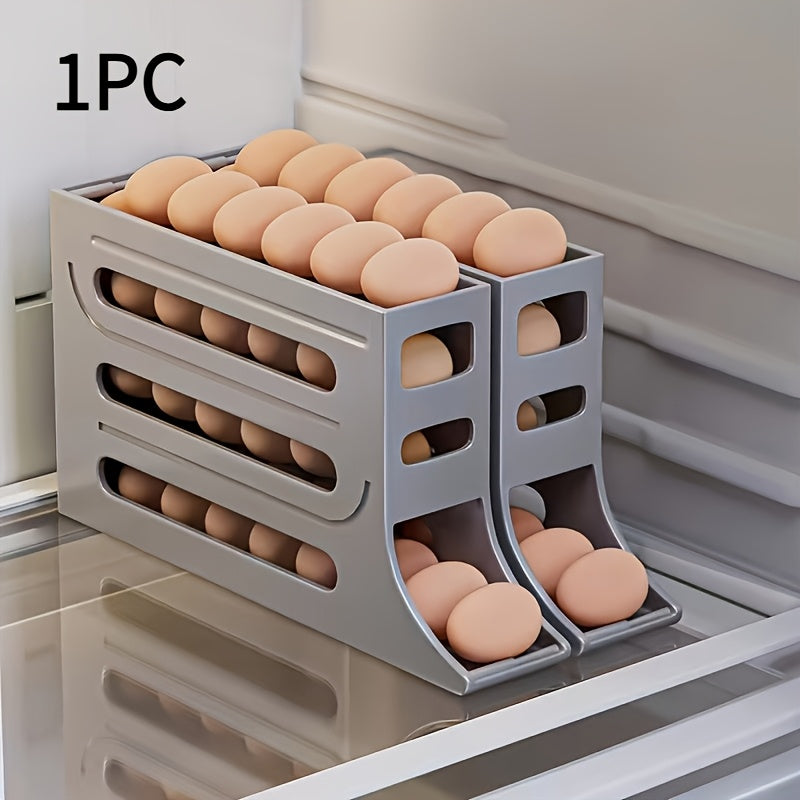 Avtomatik tuxum aylantirish racki plastmassa muzlatgich tashkilotchisi katta sig'im