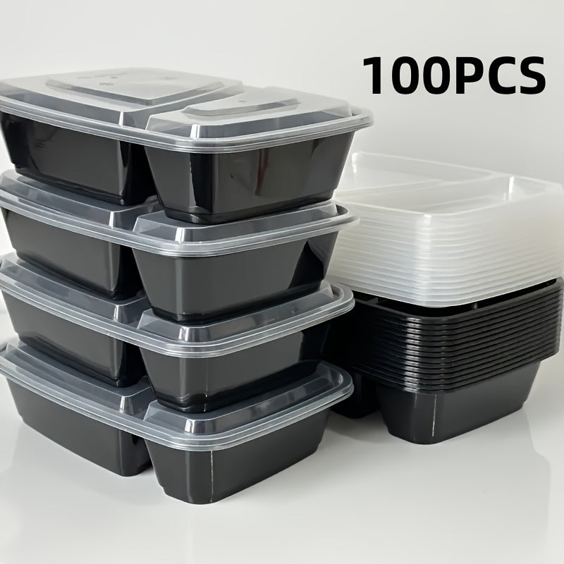 Disposable Lunch Boxes Pack of 10-100 Microwaveable BPA Free Large with Lids