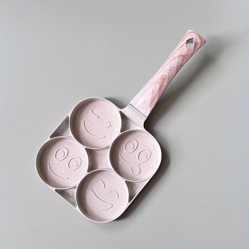 Sartén de aluminio antiadherente para huevos y panqueques, capacidad para 4 tazas, compatible con gas y inducción