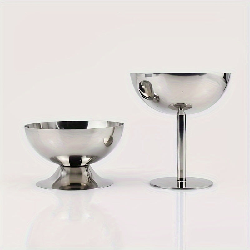 Stainless Steel Ice Cream Cup for Desserts and Fruit Salads