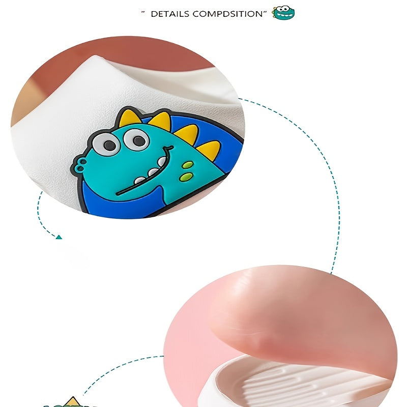 Kids' Cartoon Dinosaur Slides Waterproof Anti-Slip EVA Indoor Outdoor Casual Shoes