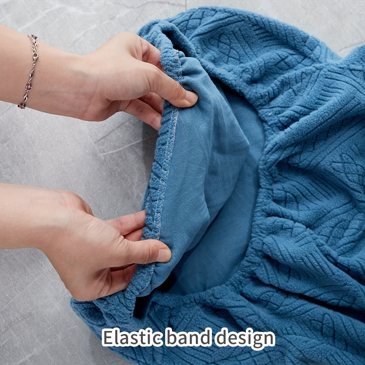 4/6pcs Bohemian Style Jacquard Chair Covers Removable Washable Polyester Spandex