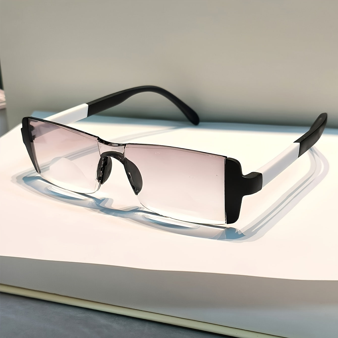 Juego de 3 gafas de lectura unisex con montura rectangular de PC, ligeras, cómodas y con corrección visual +1.0 a +4.0