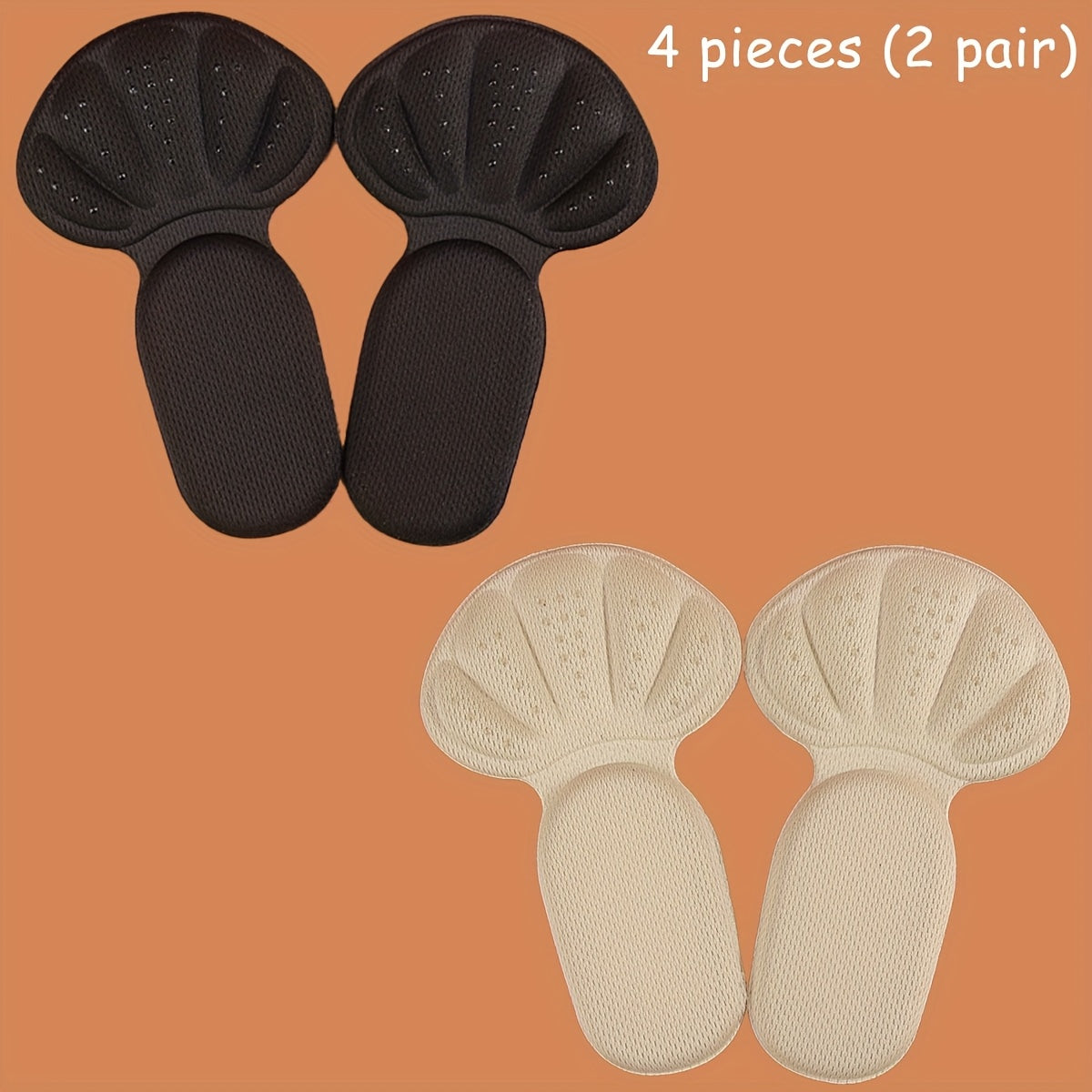 Unisex Soft TPE Heel Cushions Non-Slip Breathable Adjustable Size Set