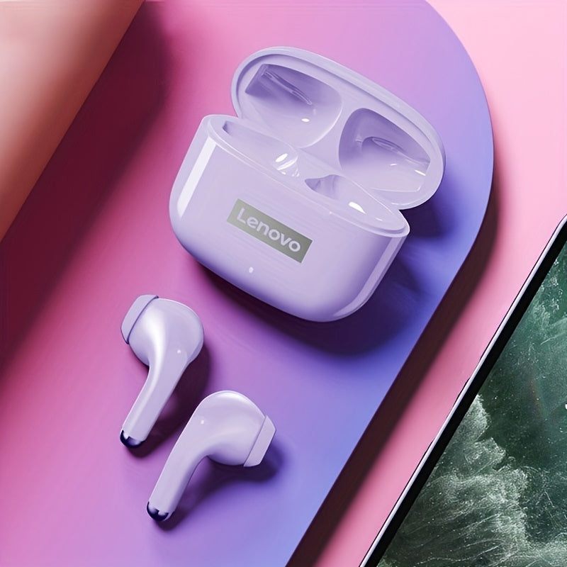 Wireless Earphones with Volume Control Condenser Microphone Rechargeable Battery Type-C Charging