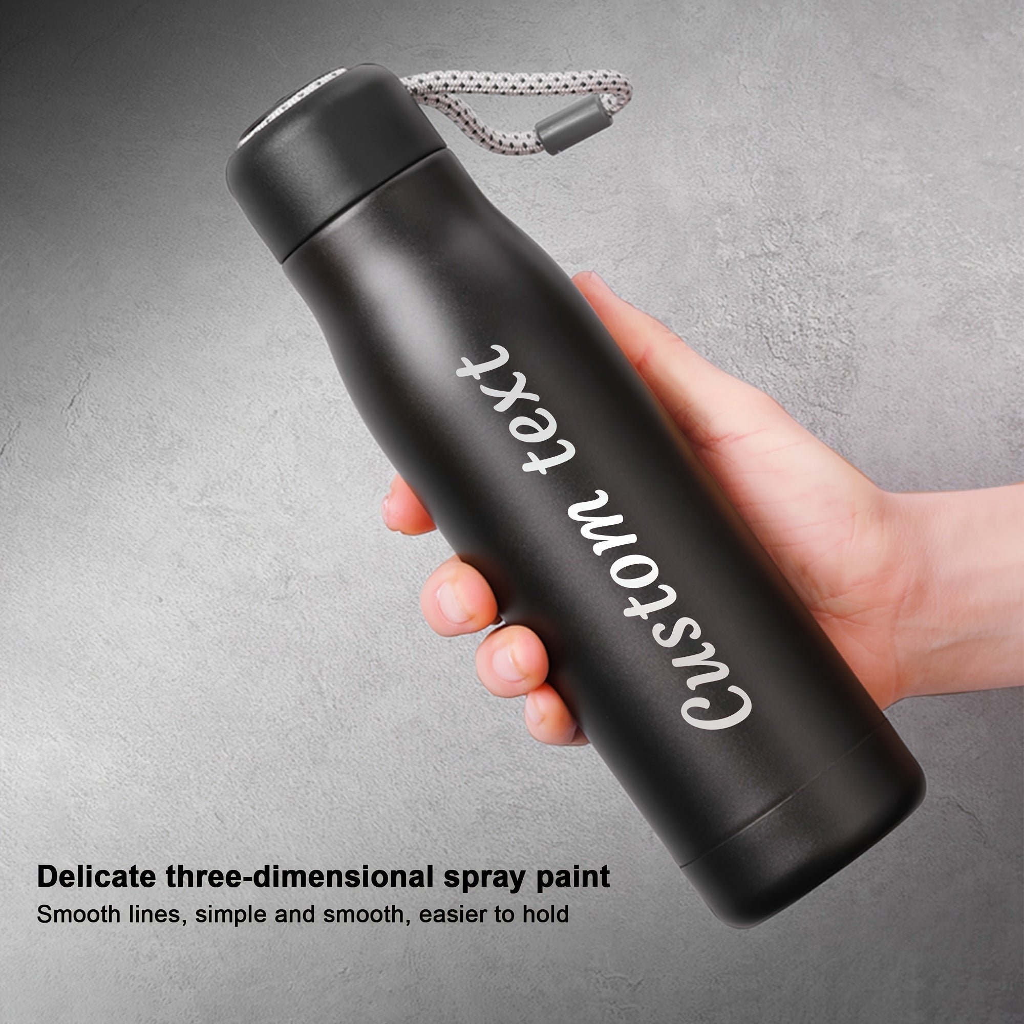 Custom Engraved Anime Stainless Steel Water Bottle Insulated Travel Gift Available in Two Sizes