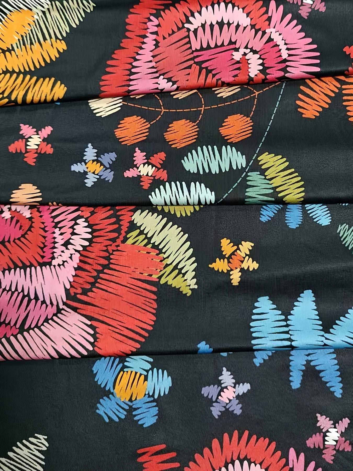 Plus Size Women's Floral Print Jumpsuit Polyester Spandex Slim Fit Summer Dress