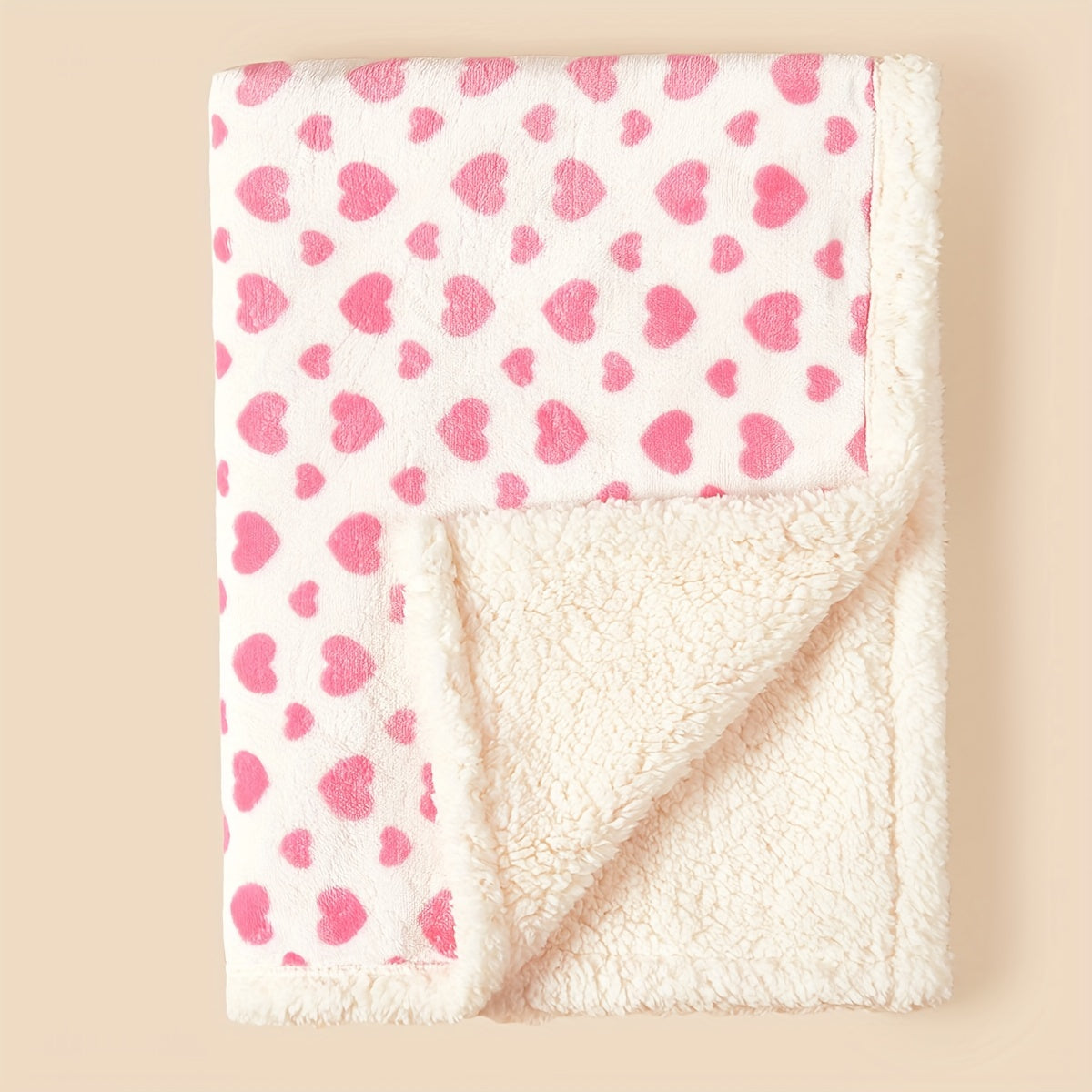 Baby Plush Blanket for Stroller and Nursery Fleece Animal Print Double Layer
