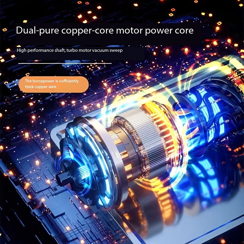 Wireless Handheld Vacuum Cleaner with HEPA Filter and Adjustable Settings