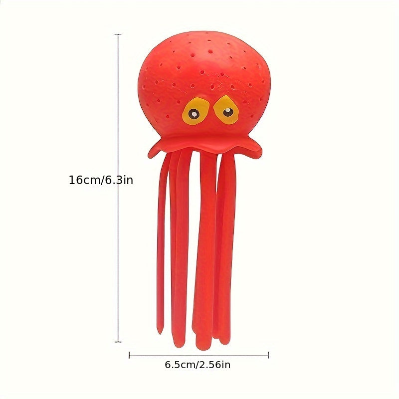 Children's Bath Toy Water Spraying Octopus Stress Relief Doll for Kids