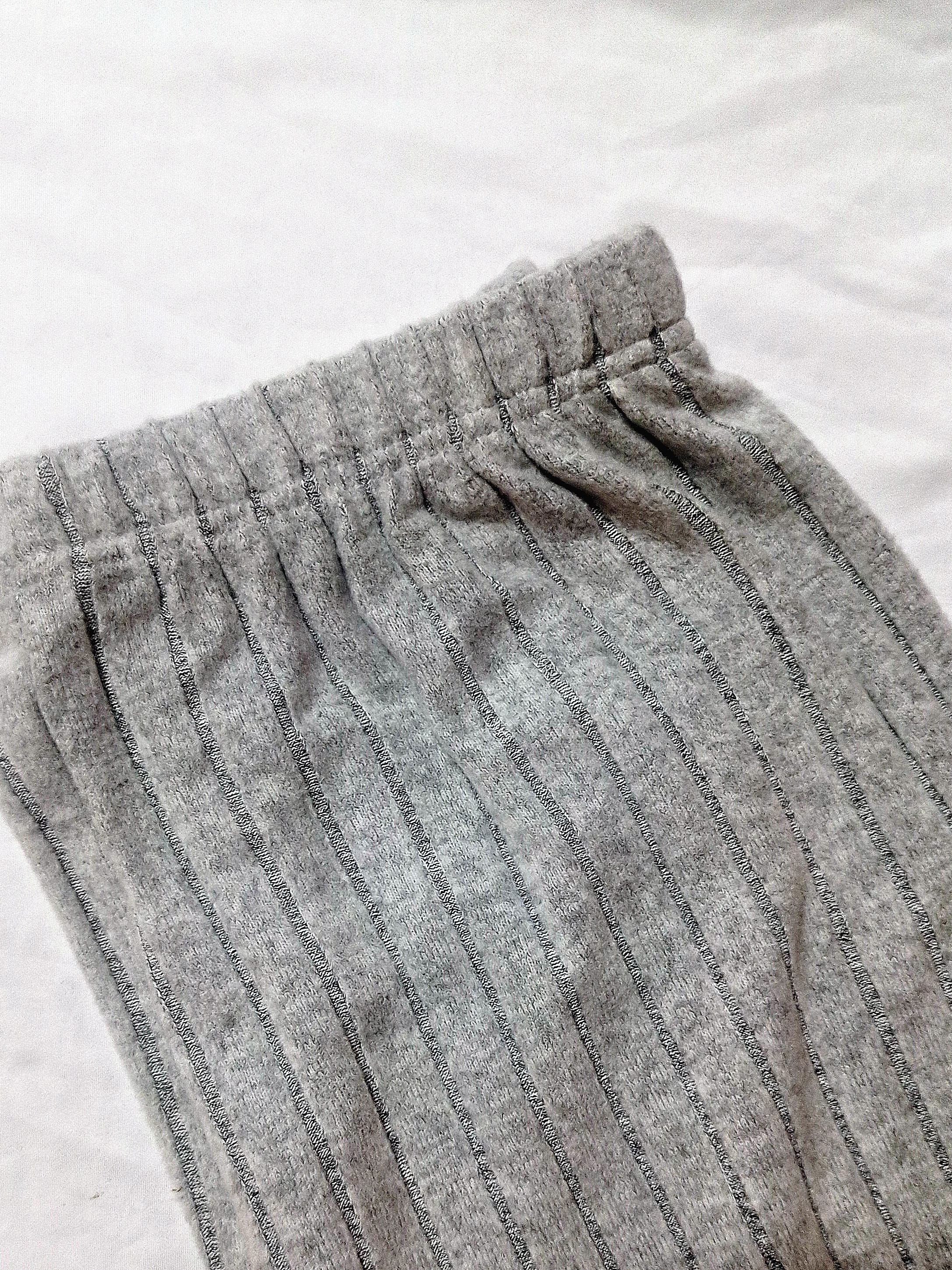 Women's Ribbed Lounge Set with Ruffle Cami Top and Elastic Waistband Pants in Solid Polyester Spandex