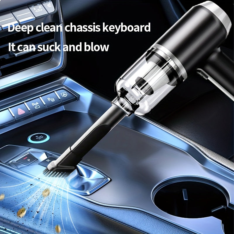 Handheld Car Vacuum Cleaner With Blower Function Compact Dust Remover