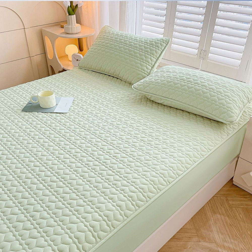 Water-Resistant Quilted Pillowcase 48x74cm Polyester Twill Envelope Closure