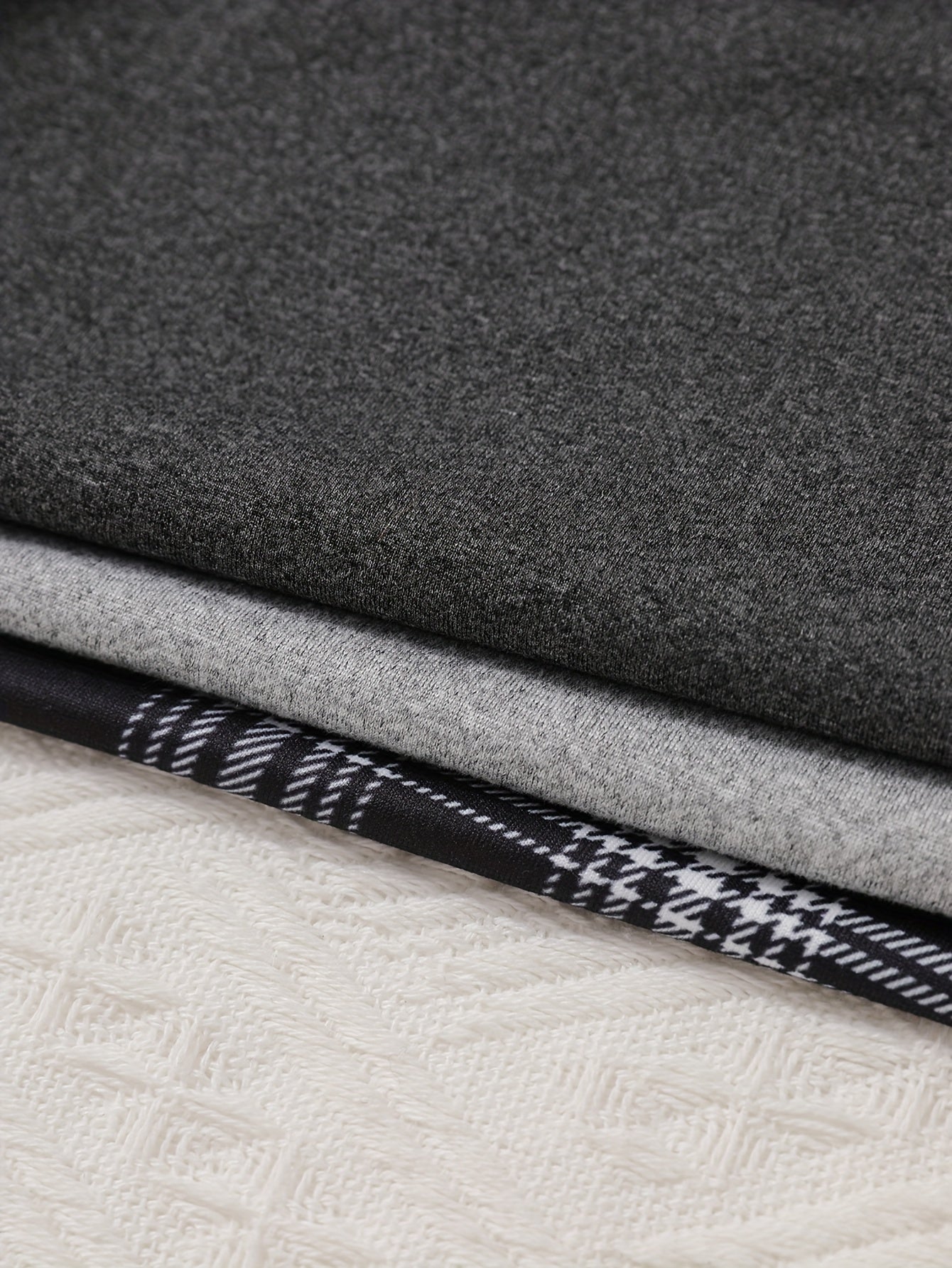 Women's Plus Size Lounge Sleep Shorts with Plaid and Letter Print