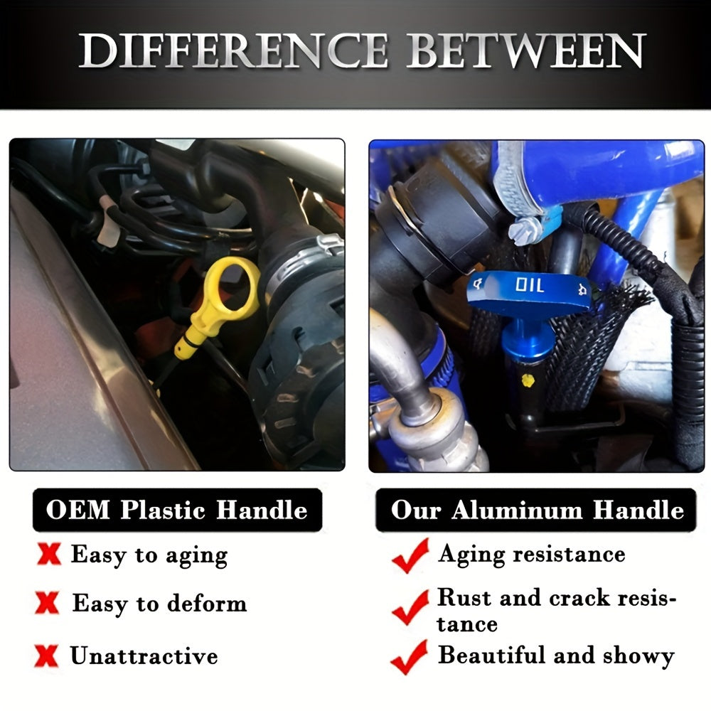 Universal alyuminiy qotishma avtomobil moyi dipstikini tortish tutqichining o‘rniga