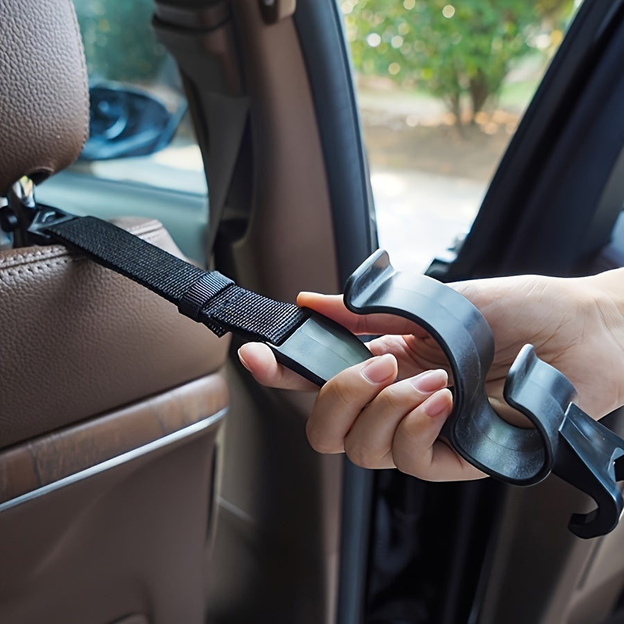 Universal Car Backseat Hook Organizer Plastic Adjustable Storage Hanger