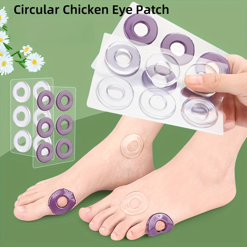 6 Pcs Unisex Reusable Gel Foot Pads Soft Cushions for Callus Blisters Purple