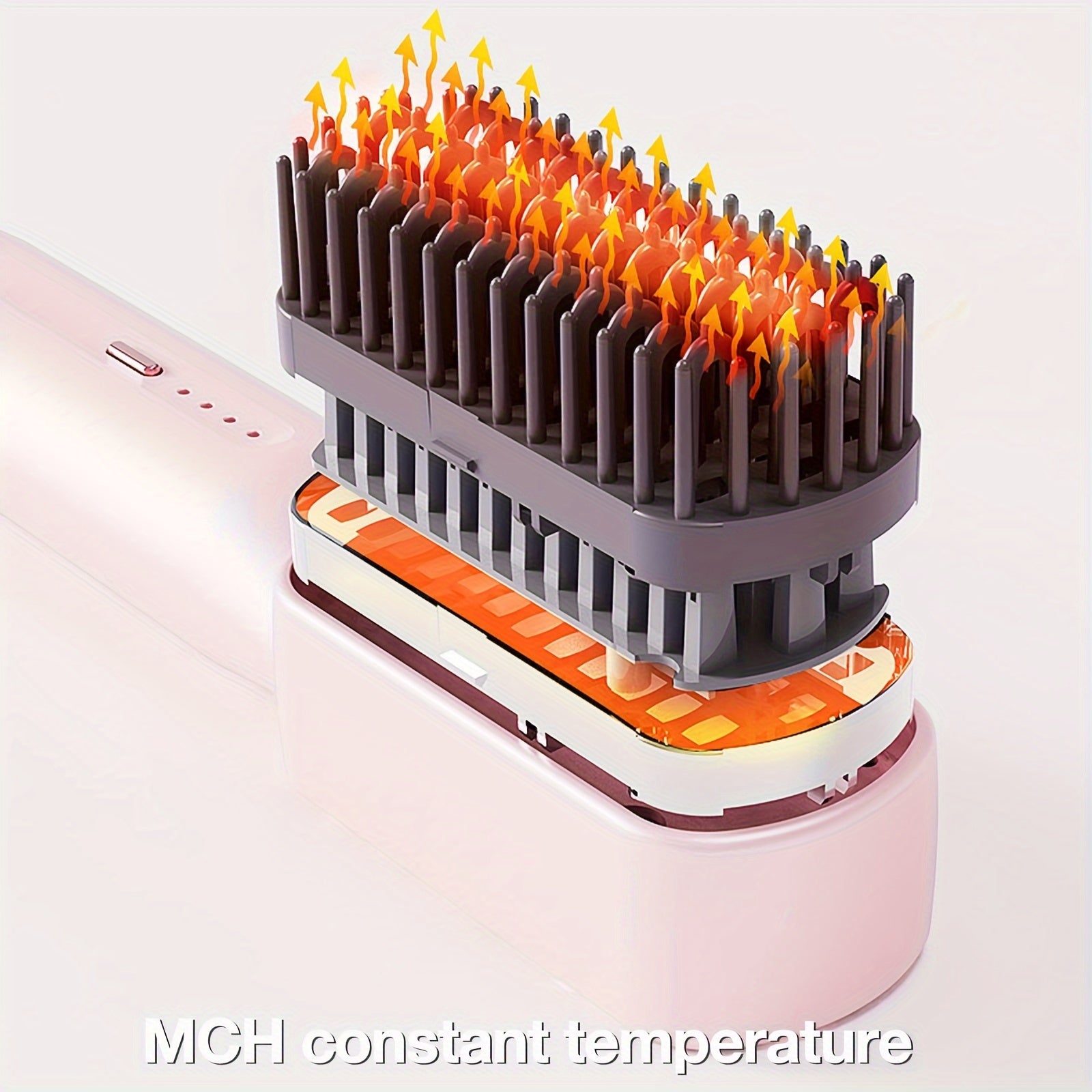 GENAI Portativ Soch Tizgich Tarak - Tez Isitish, Salbiy Ion Texnologiyasi, Barcha Soch Turlari, Sayohat Uchun Qulay