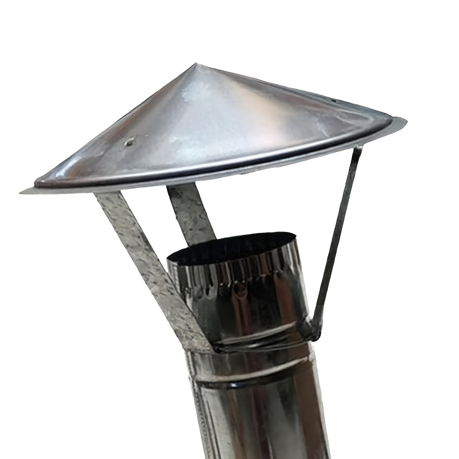 Stainless Steel Chimney Cover for Outdoor Garden Stoves Removable Heat Air Purification