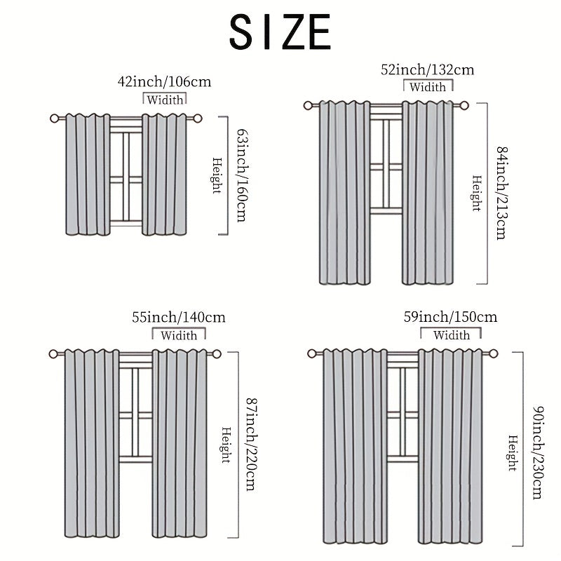 Geometric Pattern Blackout Curtain with Heat Insulation Oil Print Grommet Top for Bedroom Living Room Office