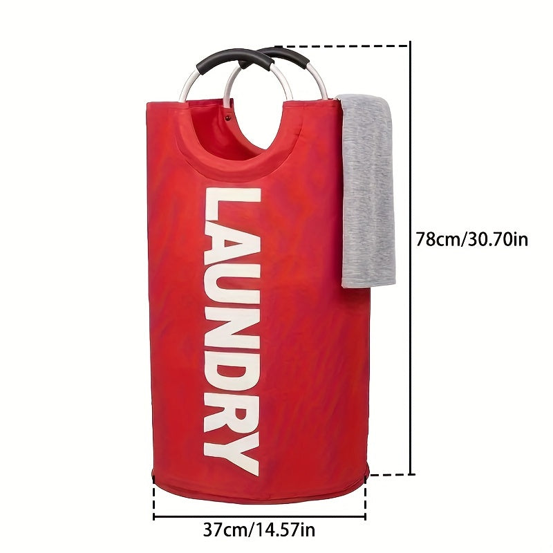 Fabric Laundry Basket Waterproof Lightweight Spacious with Cushioned Handles